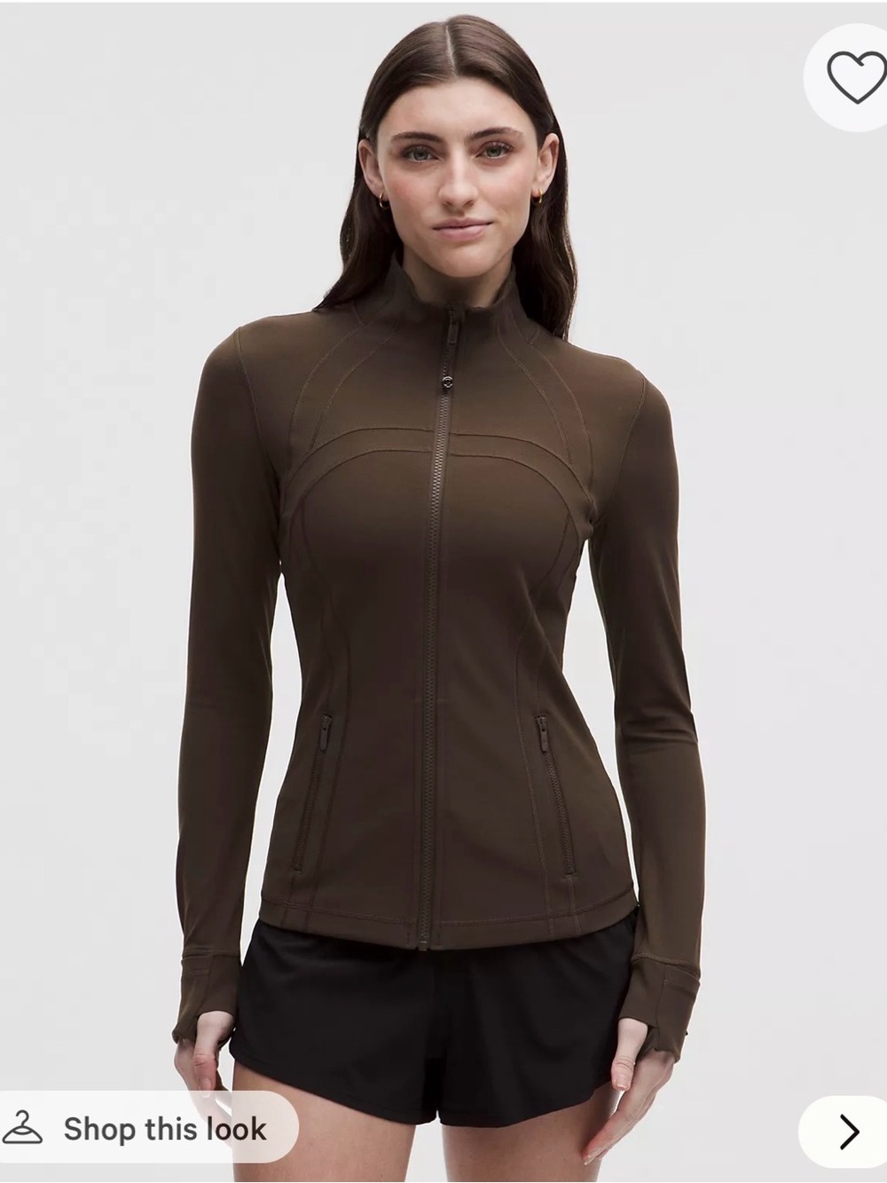 NWT Lululemon Nulu Cropped Define Jacket in Walnut Crunch Size 6